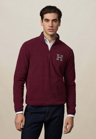 Felpa 'Heritage' di Hackett London in rosso: frontale