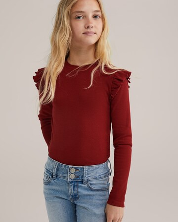 Maglietta di WE Fashion in rosso