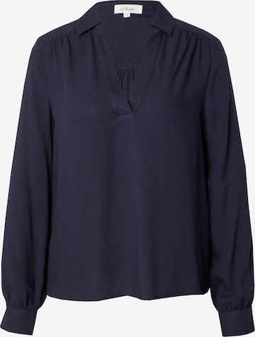 s.Oliver Blouse in Blauw: voorkant