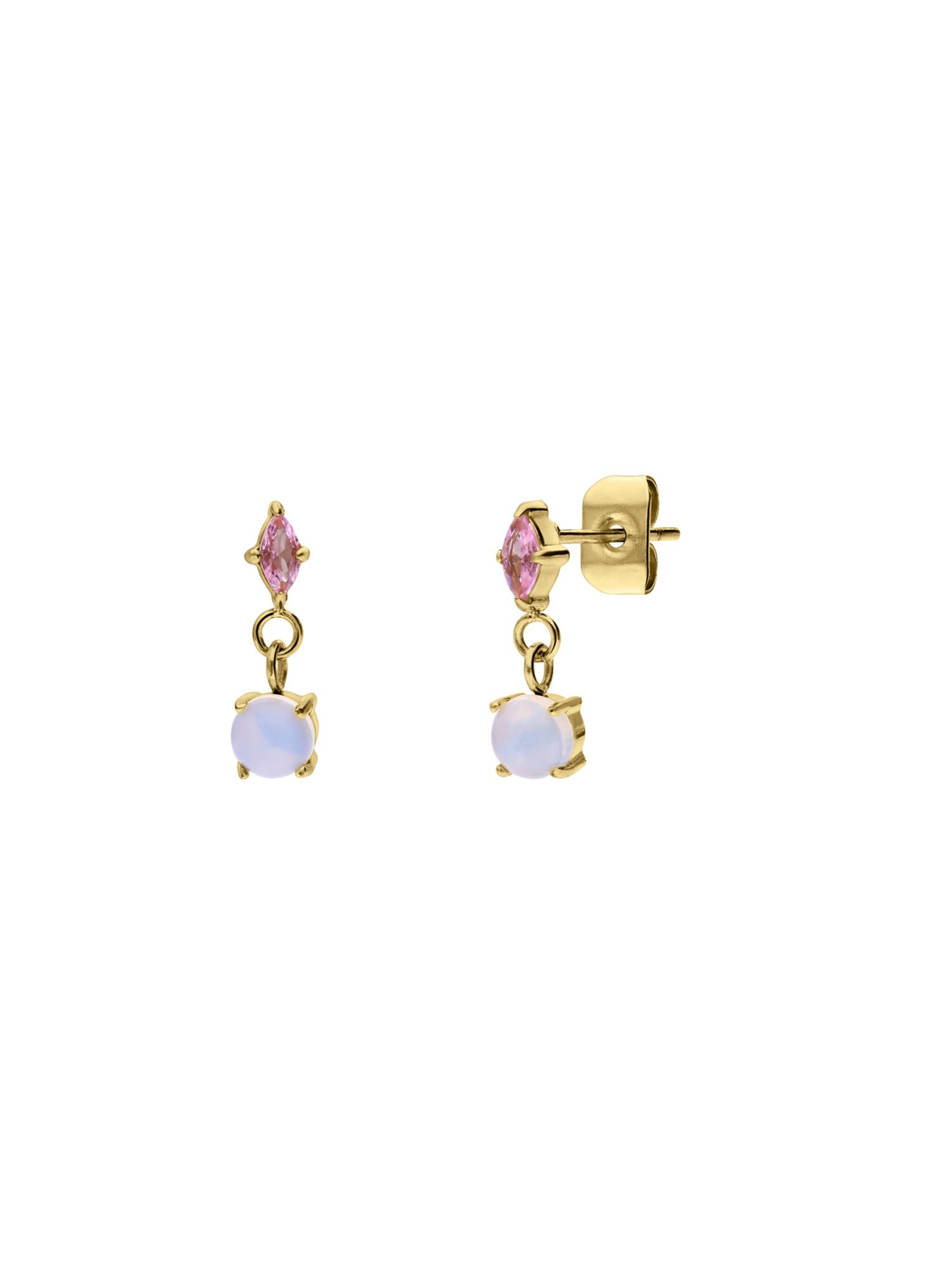 Lucardi Earrings 'Weinlese' in Gold: front