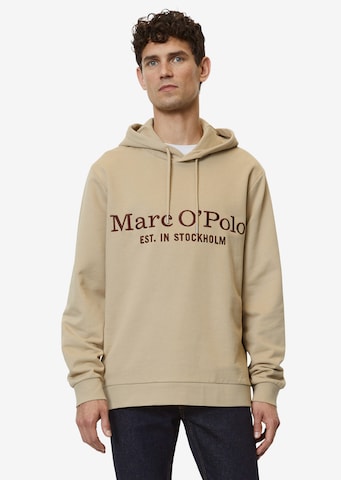 Bluză de molton de la Marc O'Polo pe bej: față