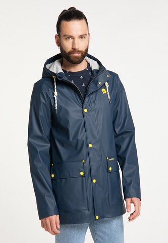 Schmuddelwedda Regenjacke in Blau: predná strana