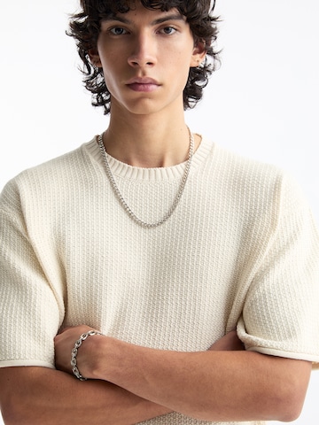 Pull-over Pull&Bear en blanc