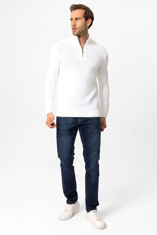 DENIM CULTURE Sweater ' DIEGO ' in White