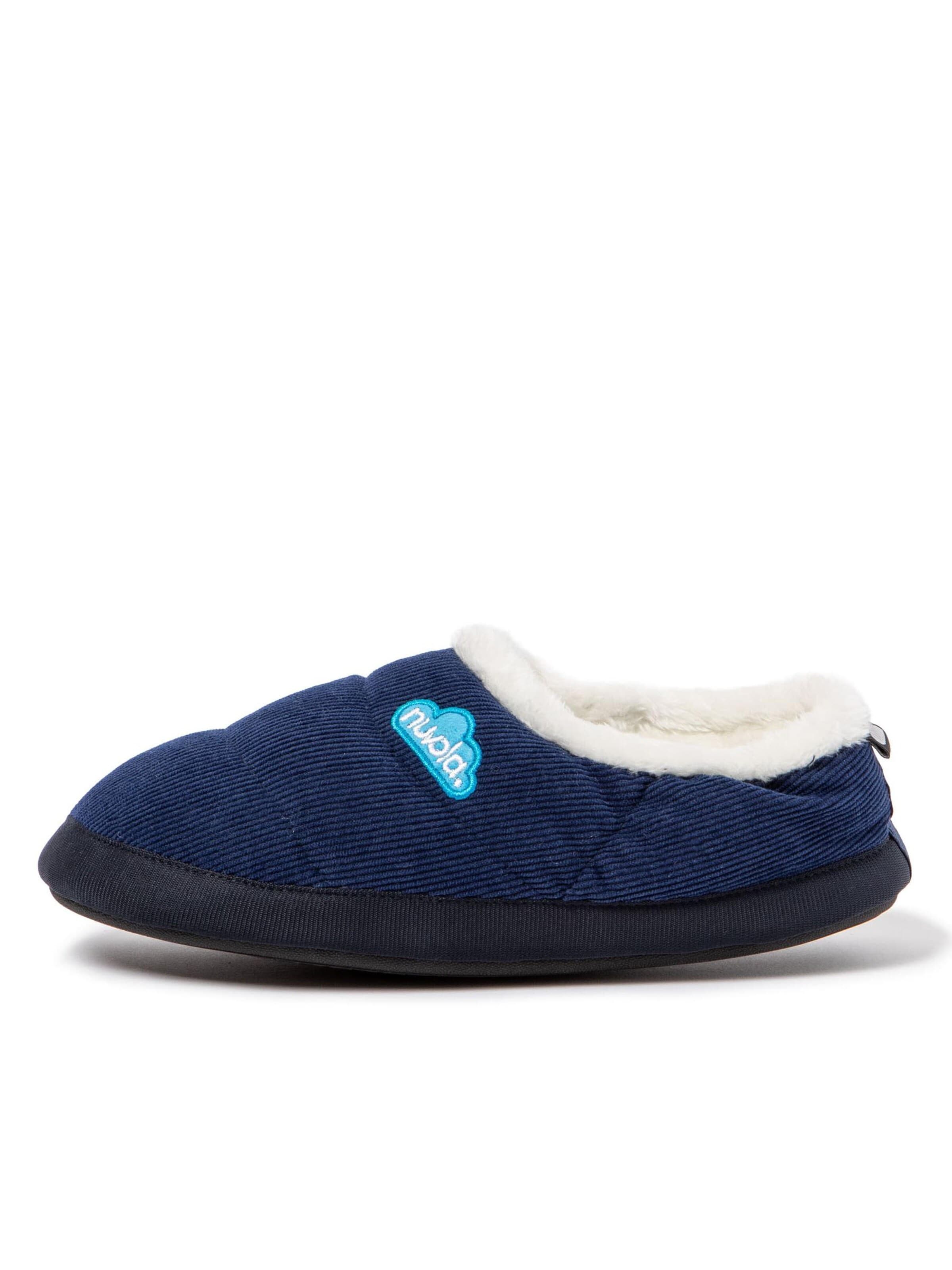 Nuvola. - Pantufa 'Classic Cordy' em azul: frente