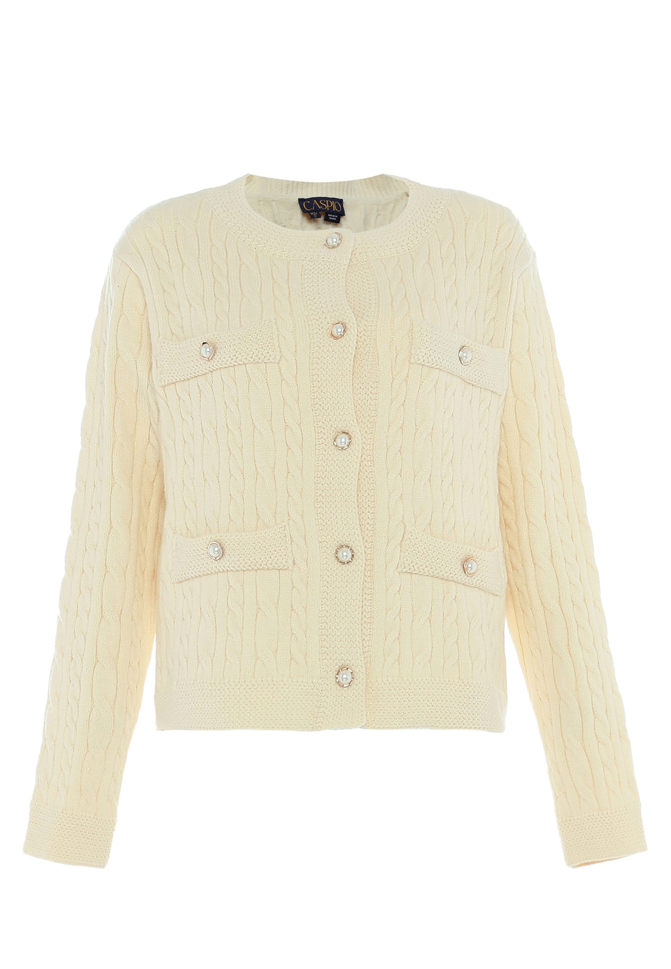 caspio Knit cardigan in White: front