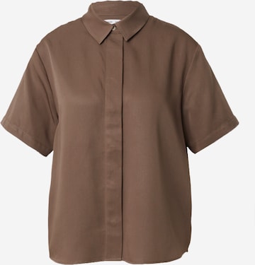 Samsøe Samsøe Blouse 'MINA' in Brown: front