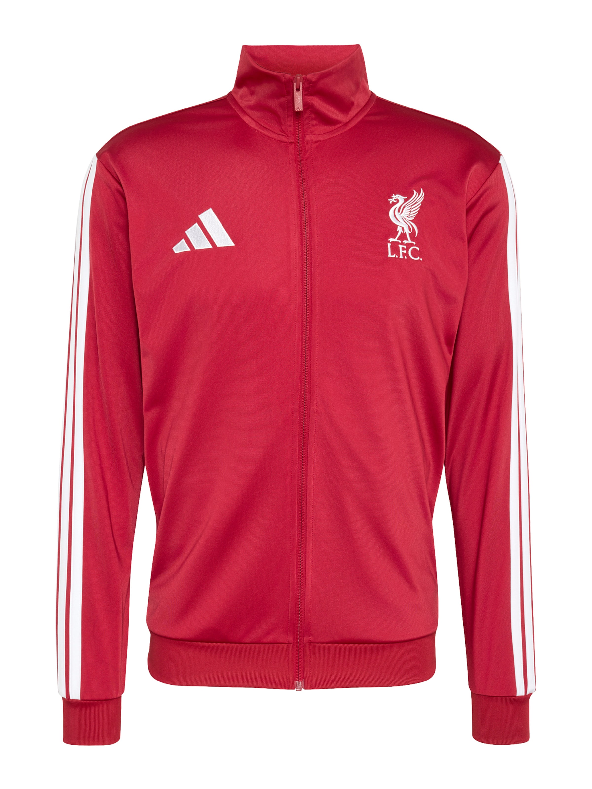 ADIDAS PERFORMANCE Спортна жилетка с качулка 'LFC DNA' в червено: отпред