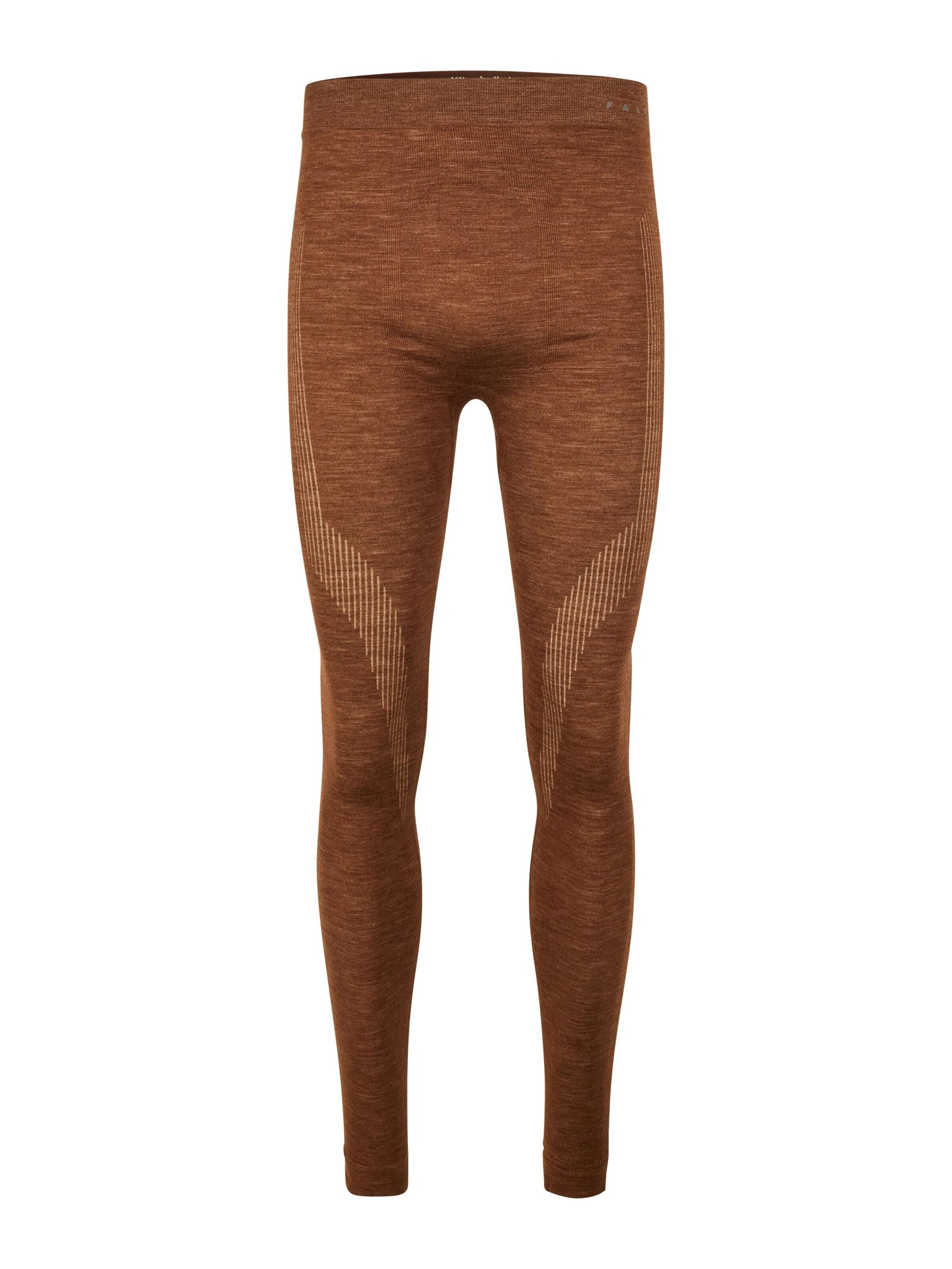 FALKE Regular Workout Pants in Brown