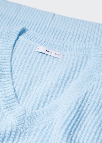 MANGO Sweater 'Lips' in Blue