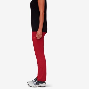 MAMMUT Regular Athletic Pants 'Runbold' in Red