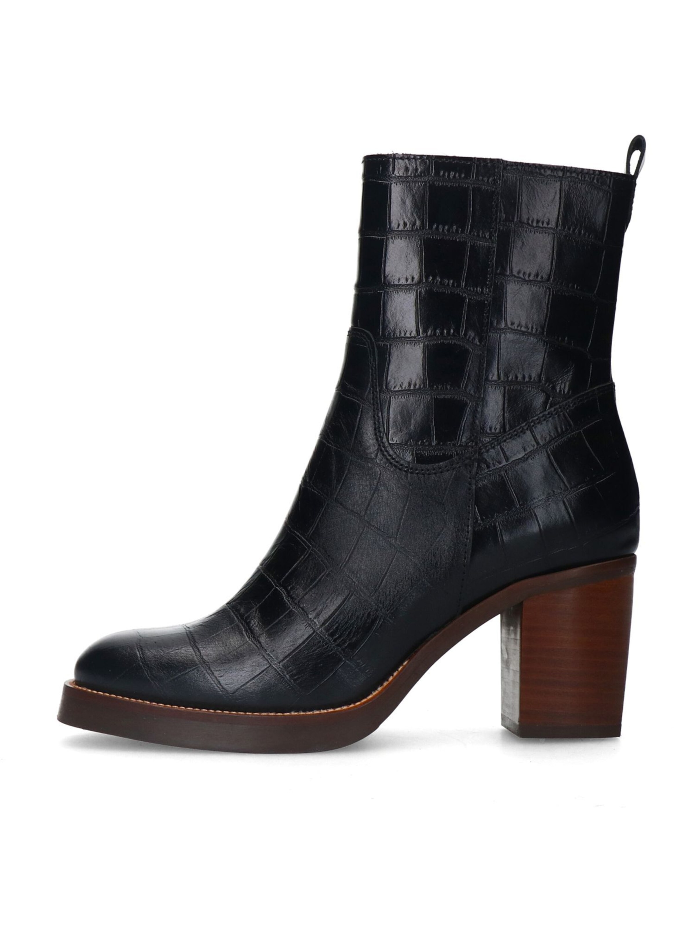 MANFIELD Stiefelette in Schwarz