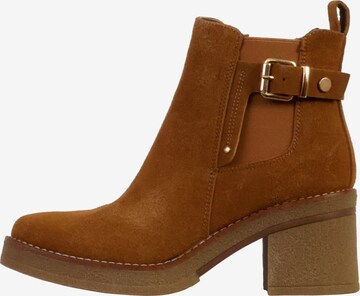 Ankle boots di The Divine Factory in beige: frontale