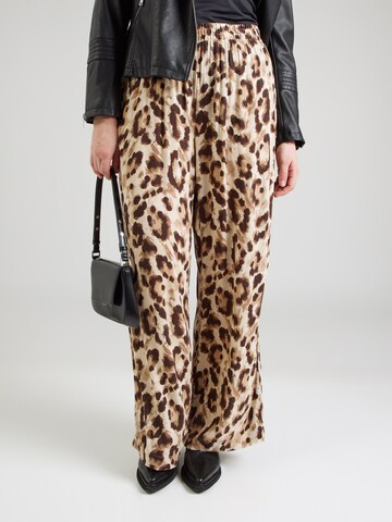 Vero Moda Curve Wide leg Pants 'VMCAnna' in Beige: front