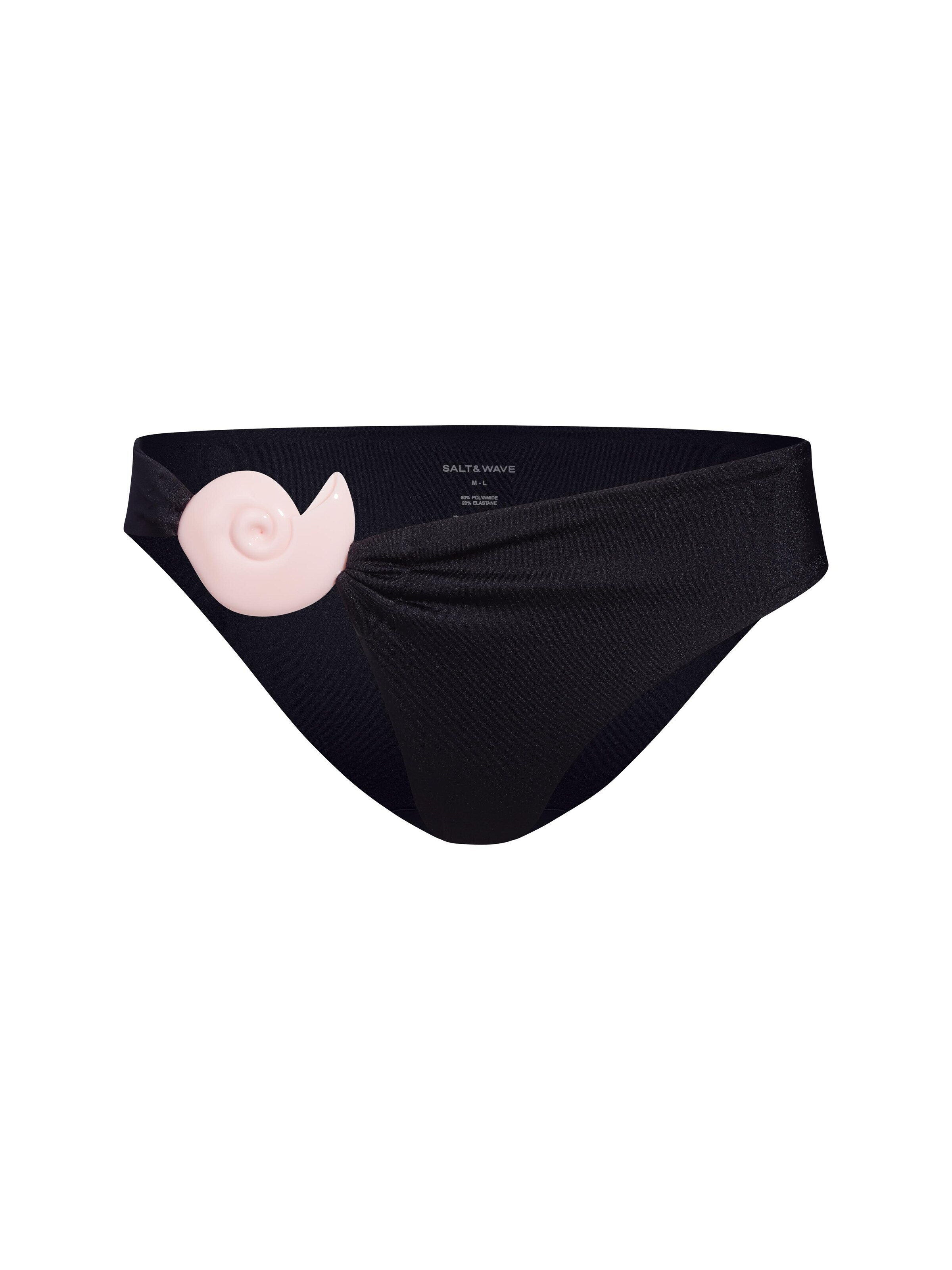melns SALT&WAVE Bikini apakšdaļa 'Magda Bottoms': no priekšpuses