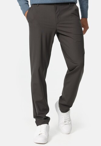 INDICODE JEANS Regular Chino Pants 'Riccardo' in Grey: front