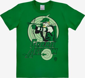 LOGOSHIRT Shirt 'Green Arrow' in Green: front