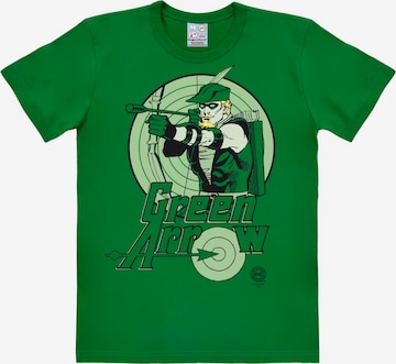 LOGOSHIRT Shirt 'Green Arrow' in Groen: voorkant
