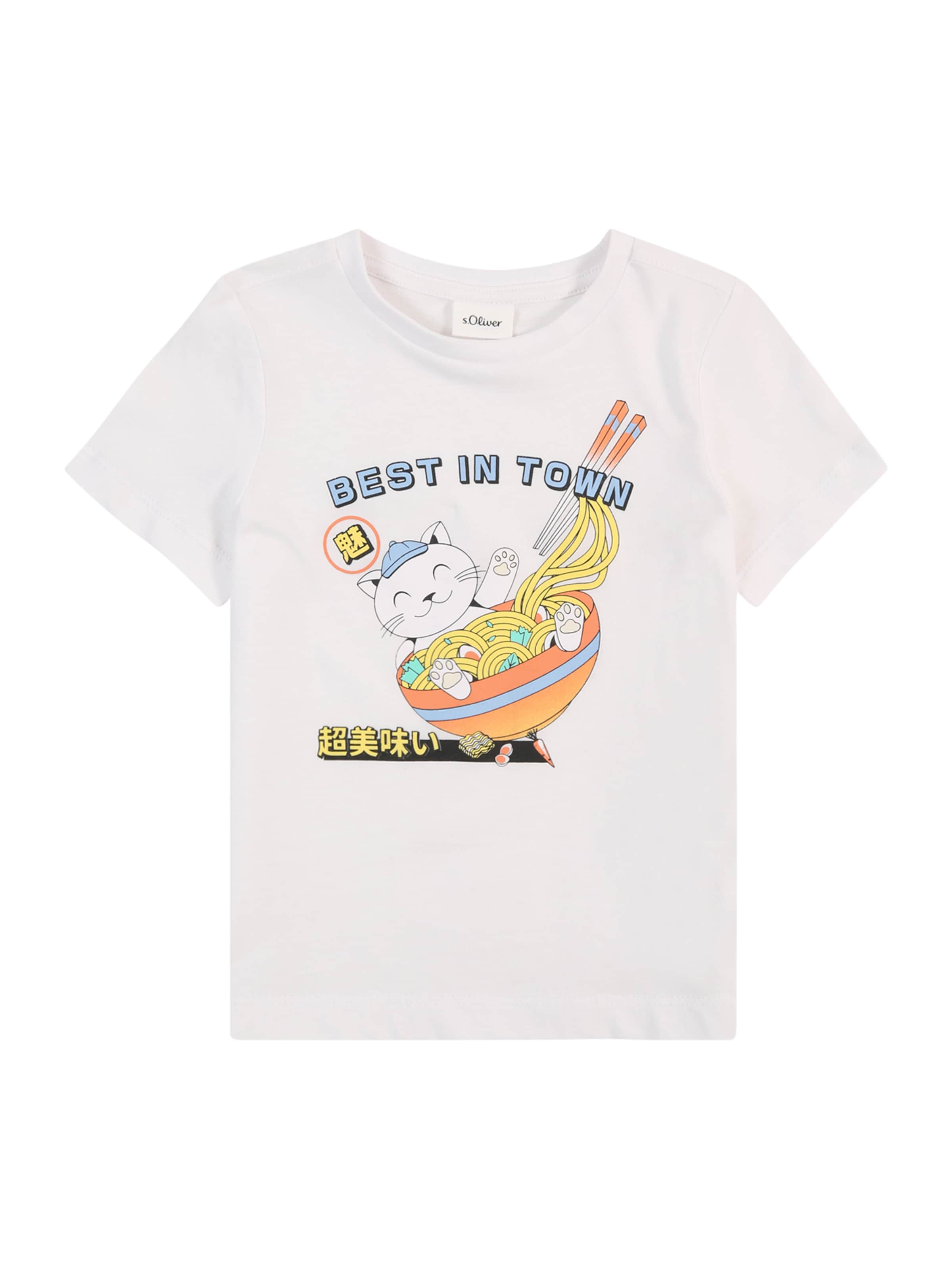 s.Oliver T-shirt i vit: framsida