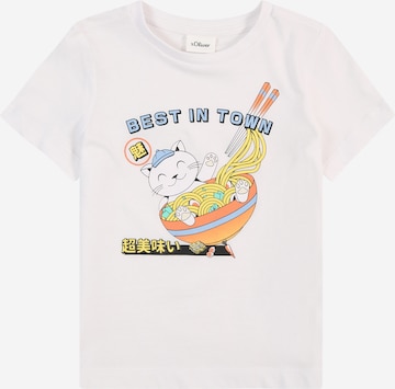 s.Oliver Shirt in Wit: voorkant