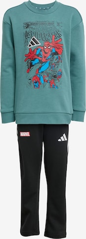 ADIDAS SPORTSWEAR Trainingspak 'Marvel Spider-Man' in Groen: voorkant