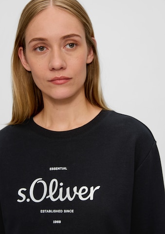 s.Oliver Sweatshirt in Schwarz
