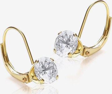 Lucardi Earrings 'Klassisch' in Gold: front