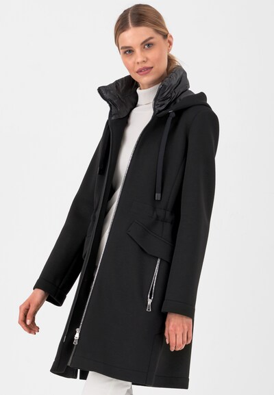 Fuchs Schmitt Between-Seasons Coat 'SCUBA' in Black, View model