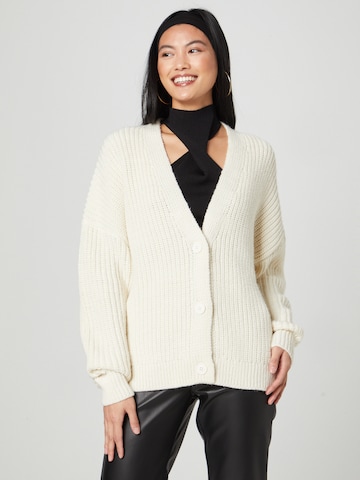 Cardigan 'Mieke' millane en blanc : devant