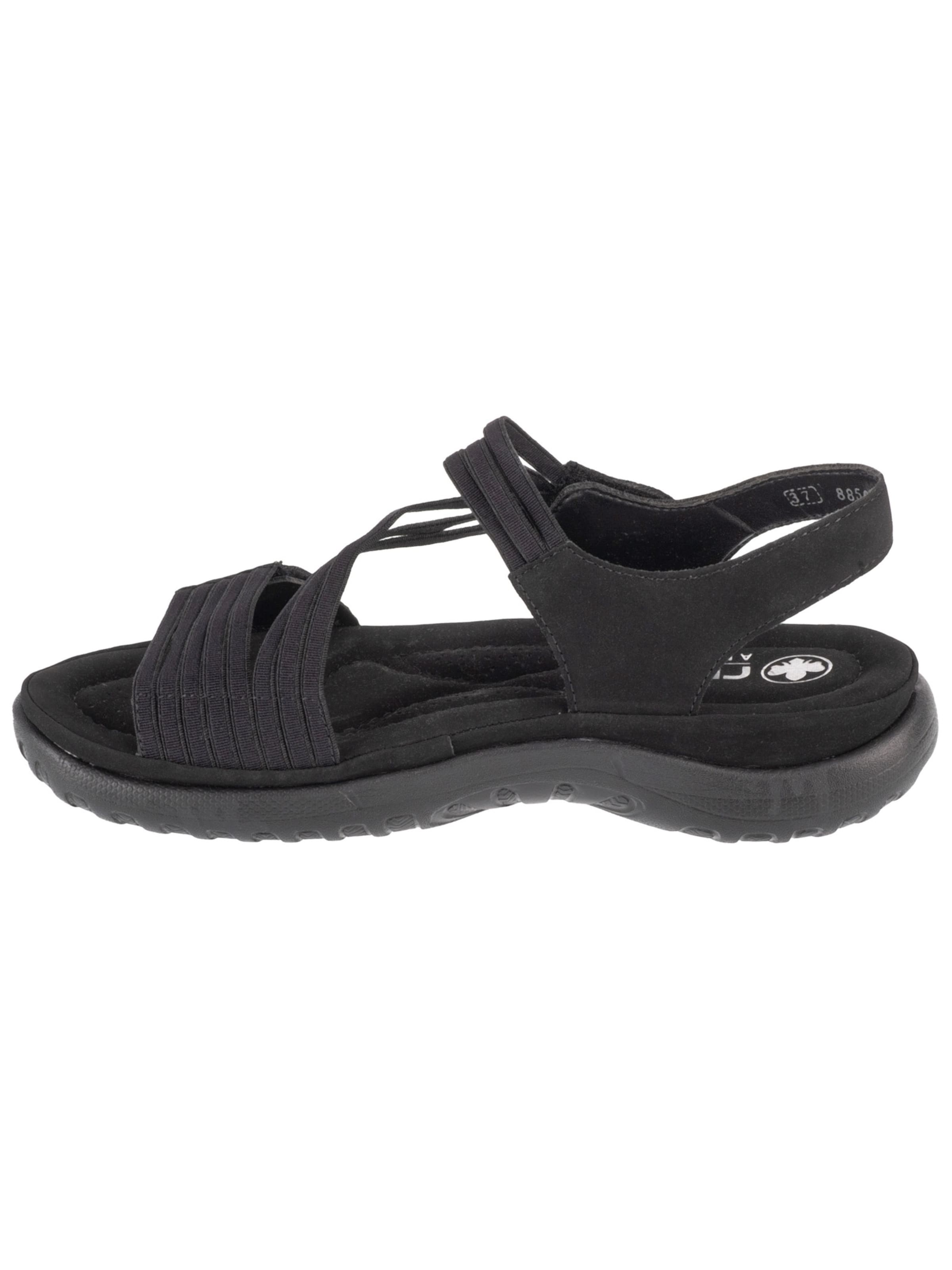 Rieker Sandale 'Rieker Sandals 64870'‌‌‌‌‌ in Schwarz: Vorderseite