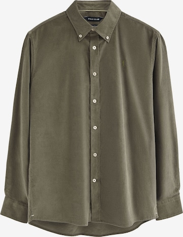 Polo Club Button Up Shirt in Green: front