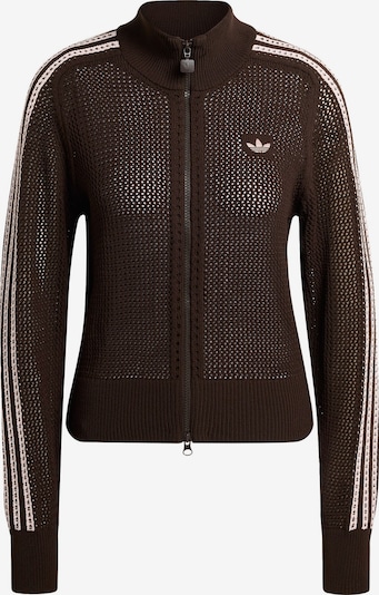 ADIDAS ORIGINALS Neuletakki 'Firebird' koossa XS värissä tummanruskea / valkoinen, Tuotenäkymä