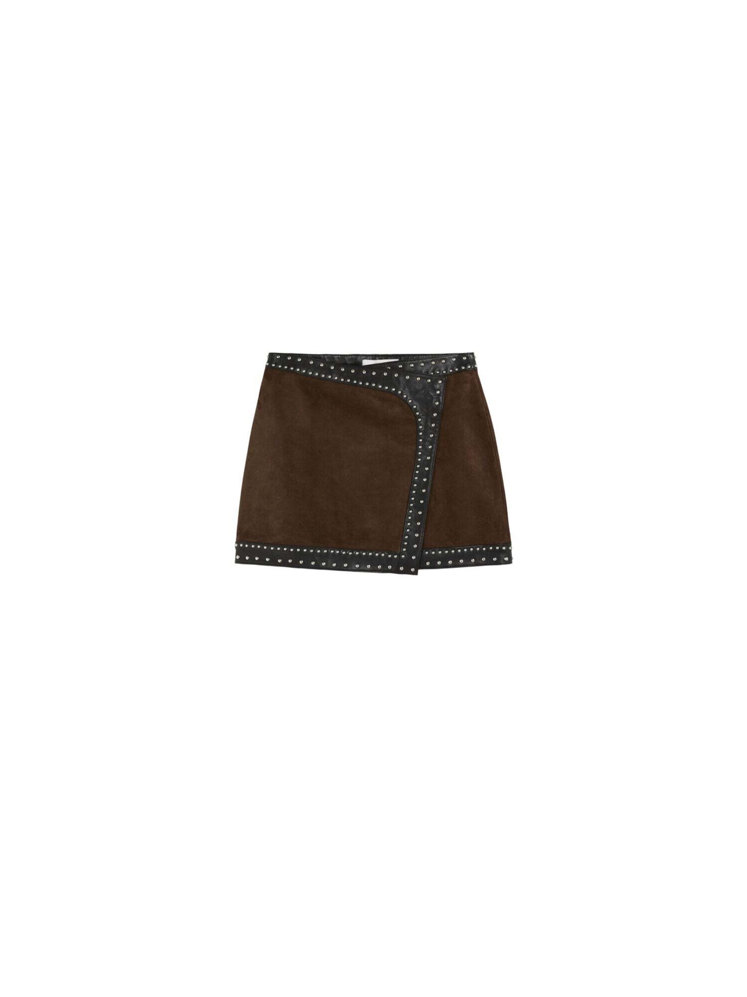 Scalpers Skirt in Brown: front