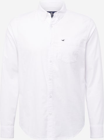 HOLLISTER Button Up Shirt in White: front