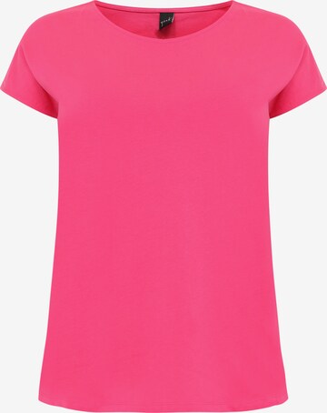 Yoek Shirt ' COTTON ' in Roze: voorkant