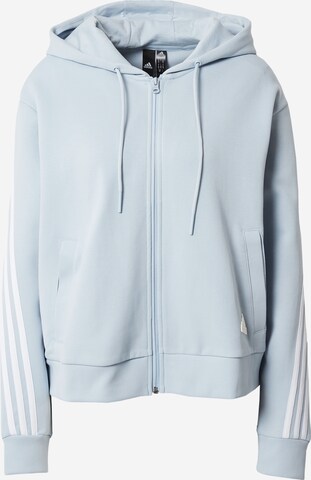 ADIDAS SPORTSWEAR - Sudadera con cremallera deportiva 'Future Icons' en azul: frente