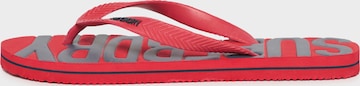 Superdry Teenslippers in Rood: voorkant