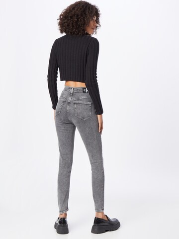 Calvin Klein Jeans Skinny Džíny – šedá