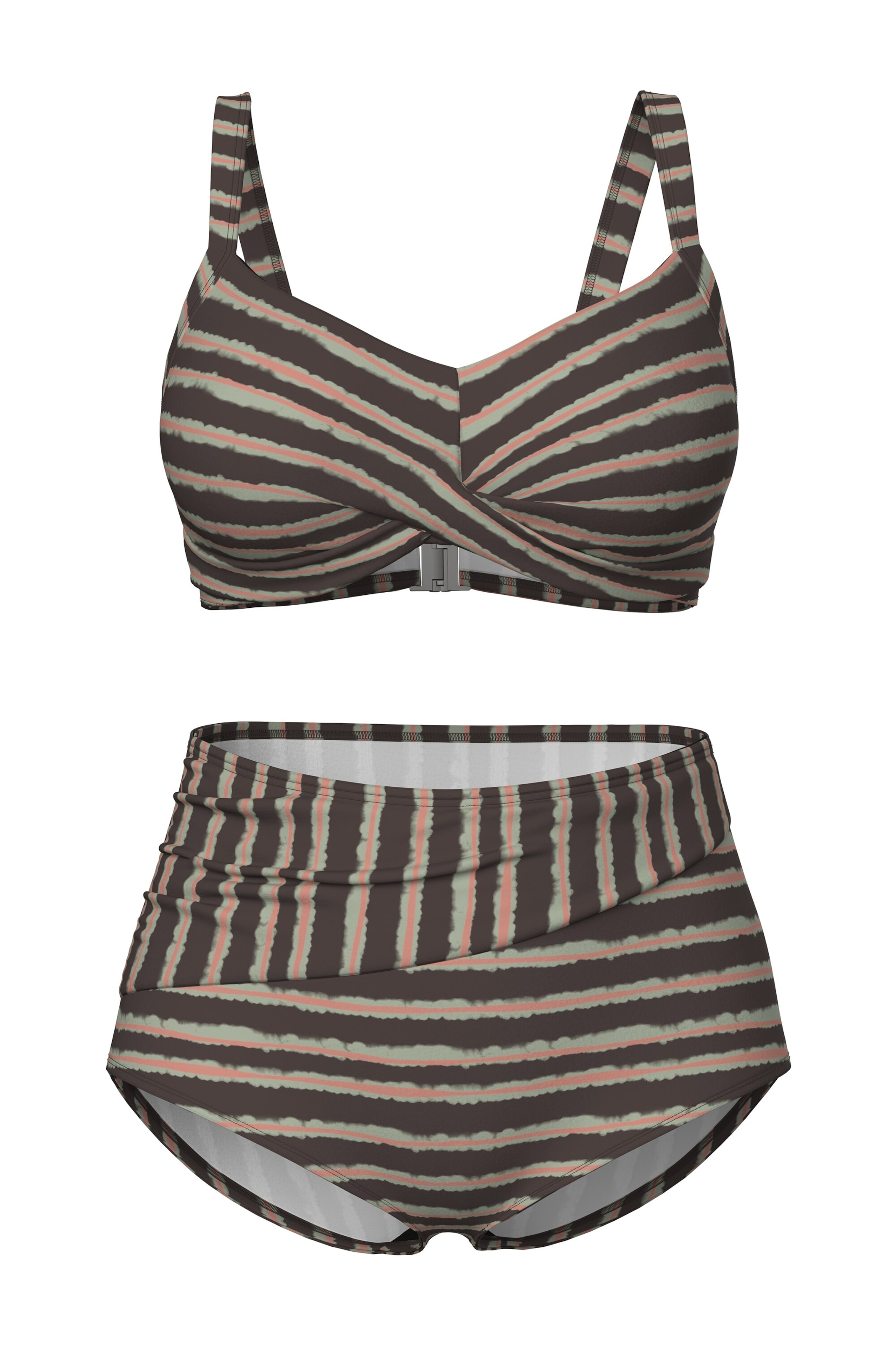 Ulla Popken Bustier BH in Mischfarben: Vorderseite