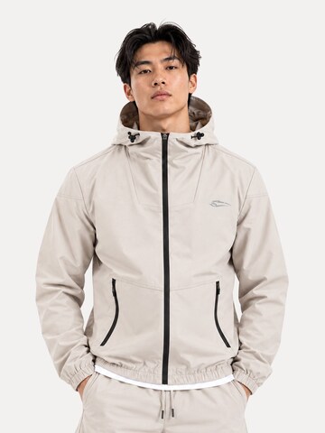 Veste mi-saison ' Lorenzo ' Smilodox en blanc : devant