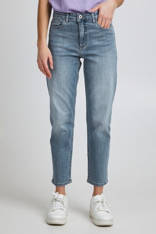 ICHI Regular Jeans 'TWIGGY RAVEN' in Blauw: voorkant