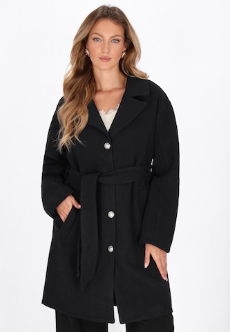 Manteau mi-saison faina en bleu : devant