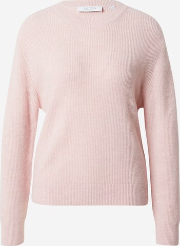 Pullover di comma casual identity in rosa: frontale