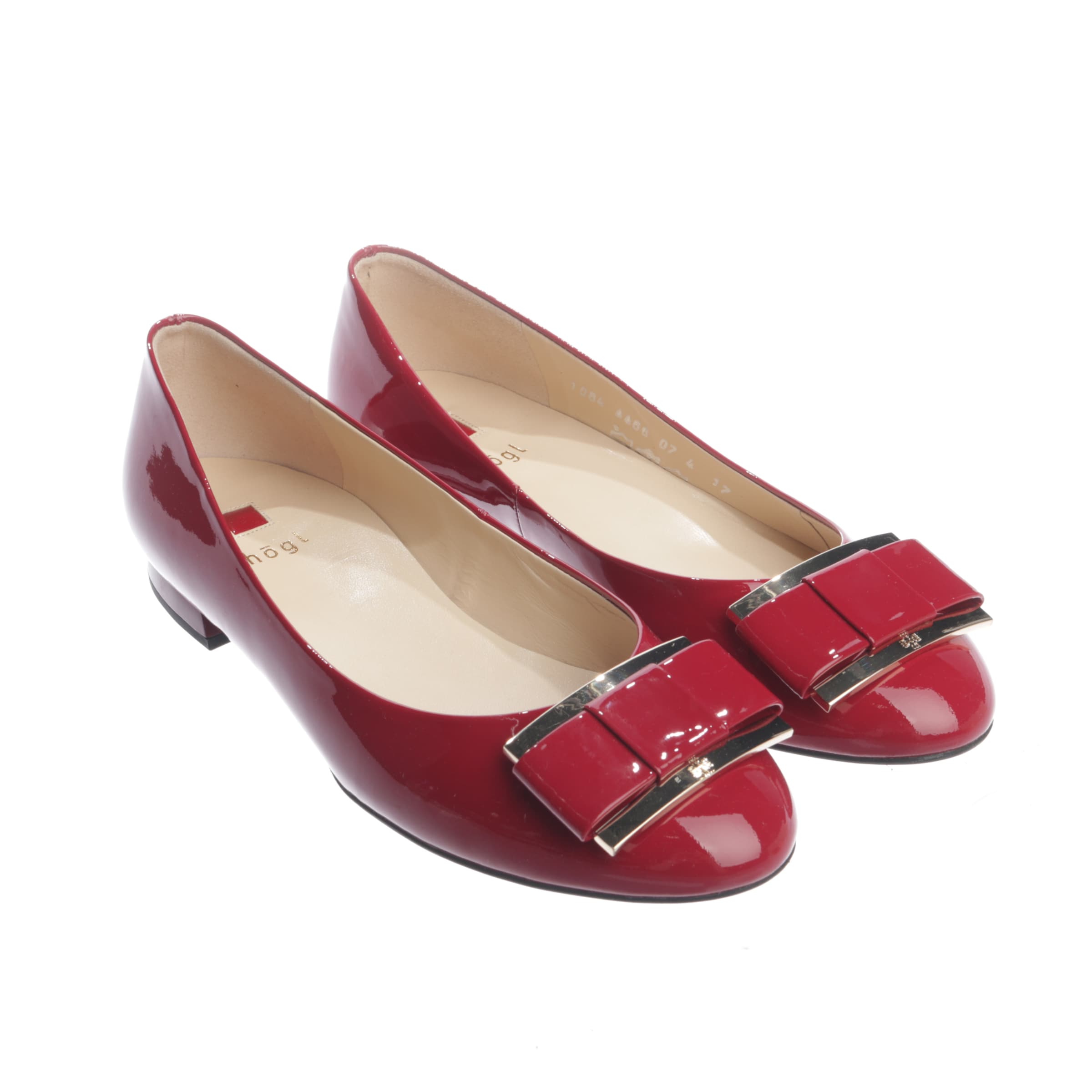 Högl Flats & Loafers in 37 in Red: front