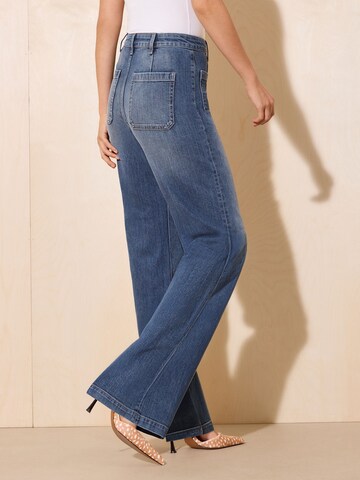 Friends Like These Wide Leg Jeans i blå