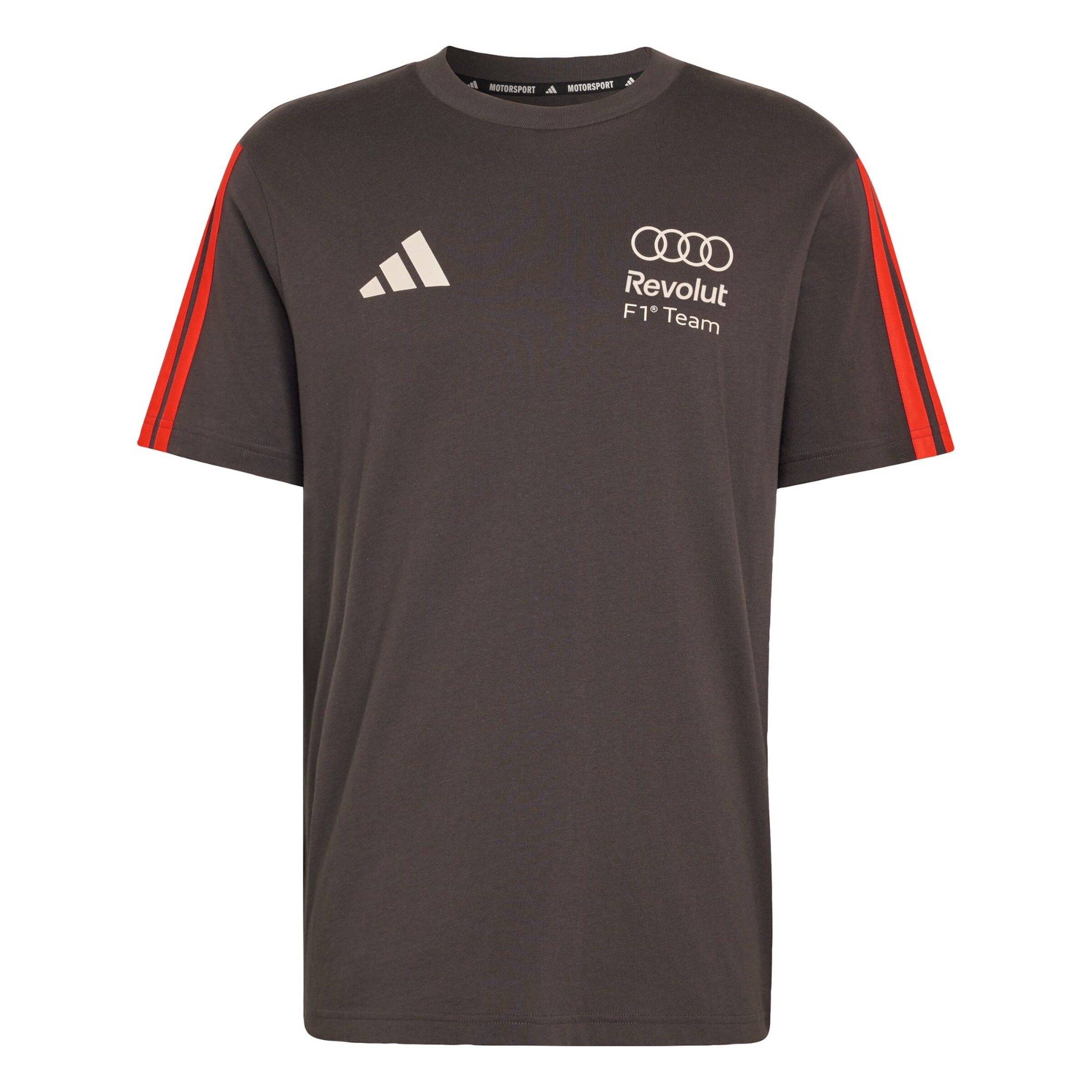 ADIDAS PERFORMANCE Funktionsshirt 'Audi Formula One Team DNA' in hellbeige / rot / schwarz, Produktansicht