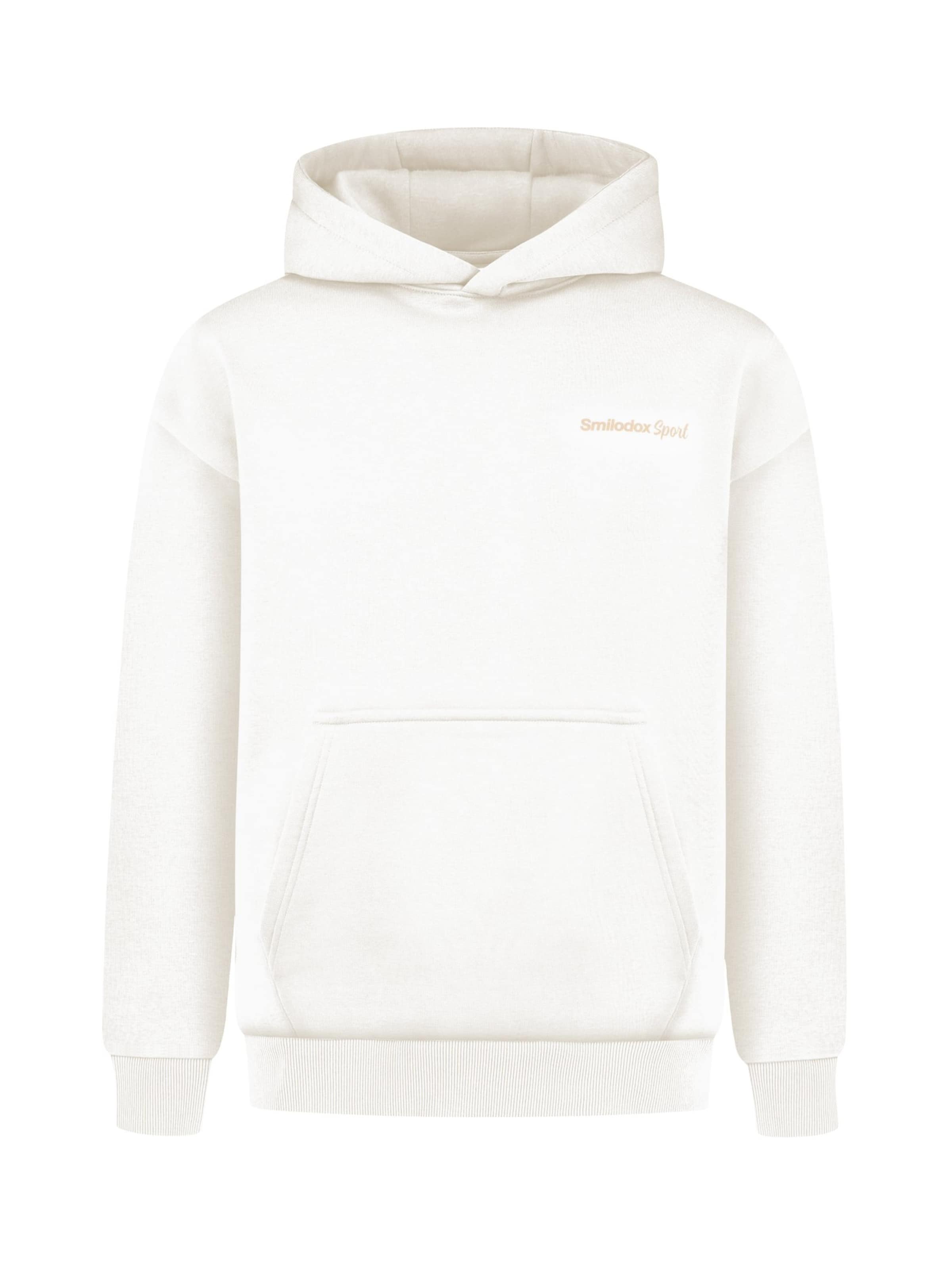 Smilodox Sweat jacket 'Fortes' in Beige: front