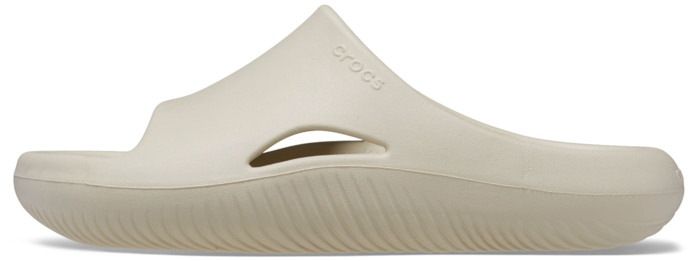 Crocs - Sapato aberto em bege: frente