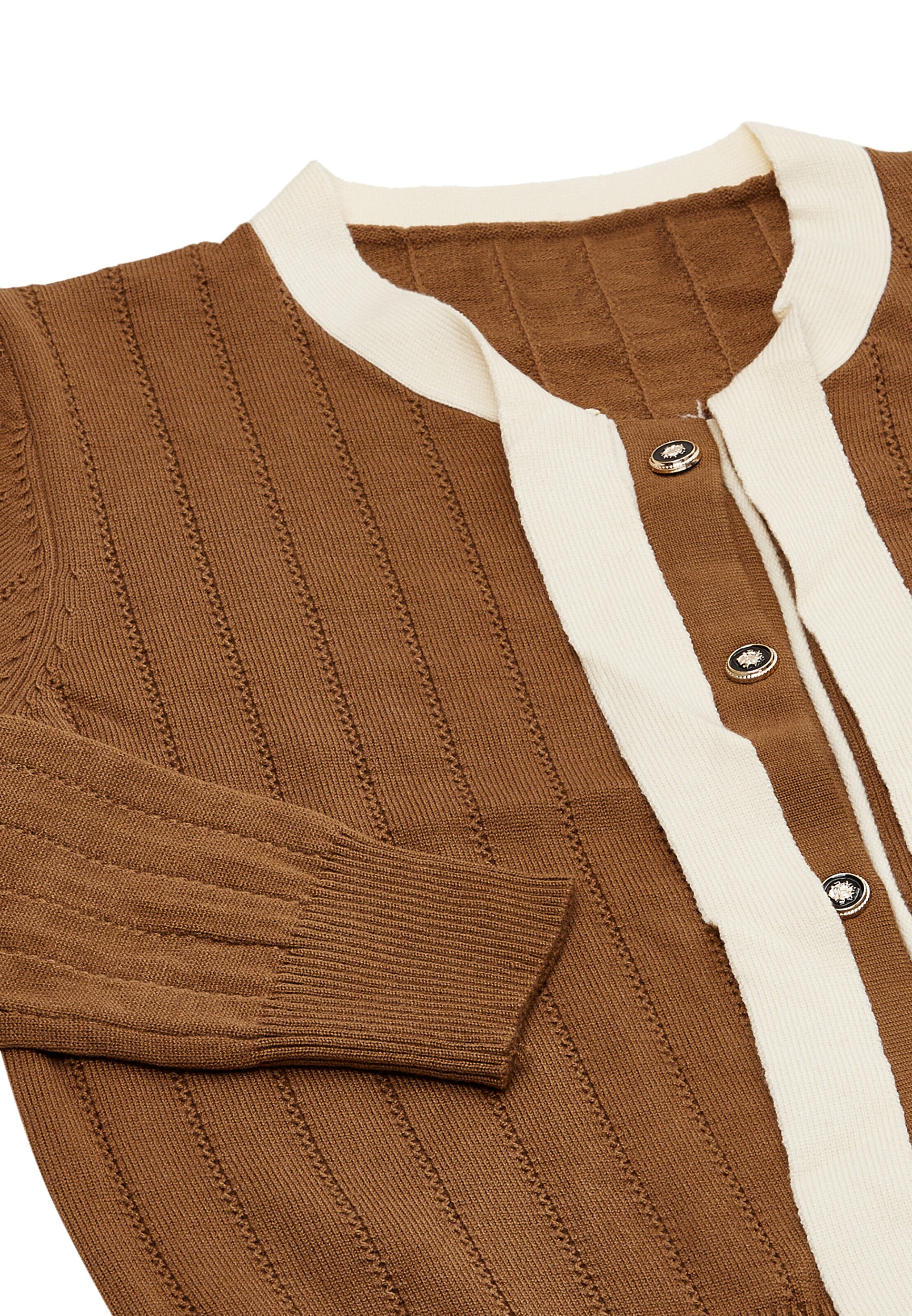 NAEMI Strickjacke in Braun