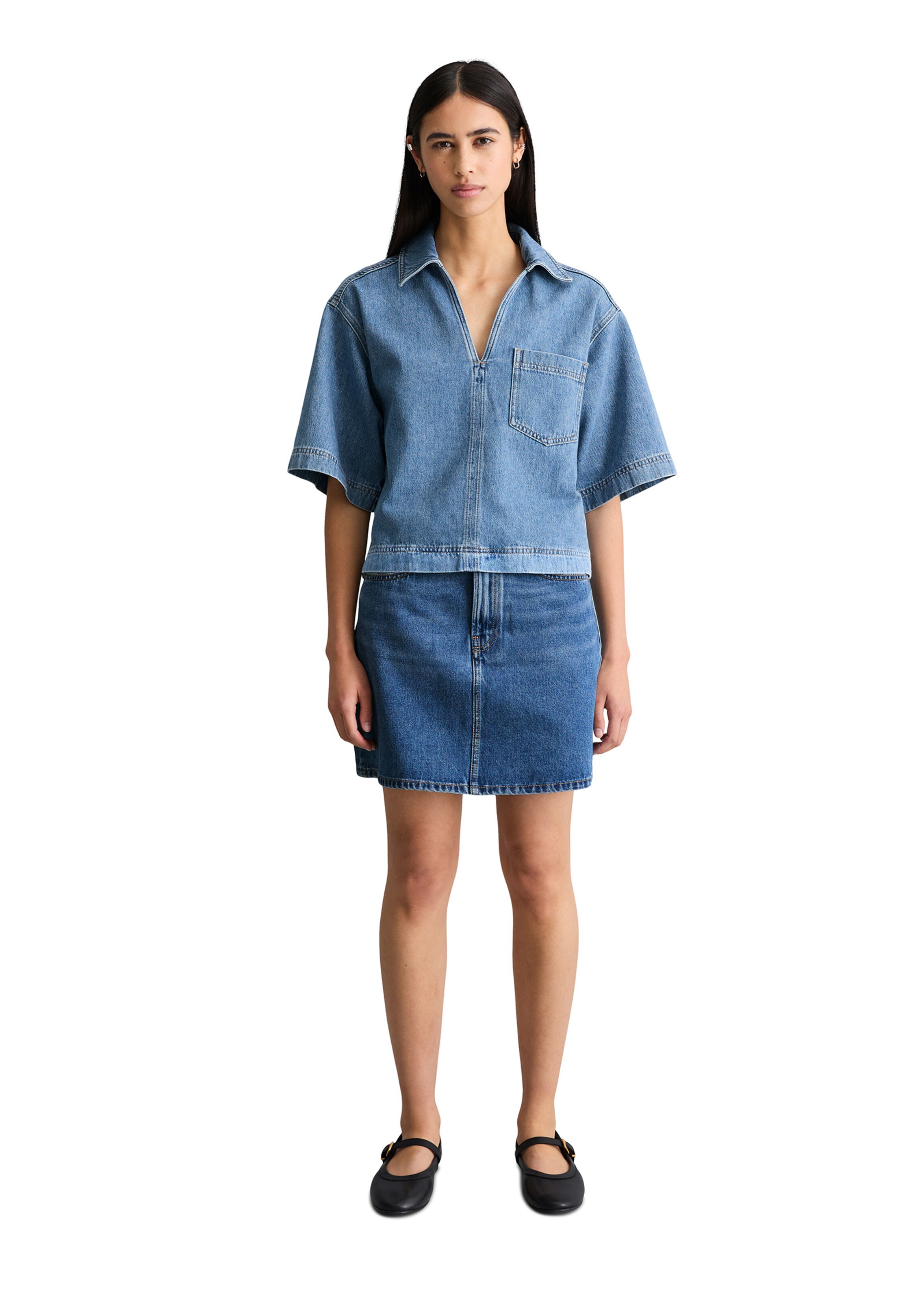Marc O'Polo DENIM Bluse in Blau